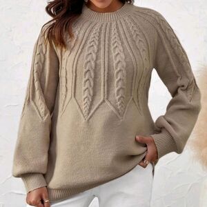 Tan Maternity Sweater